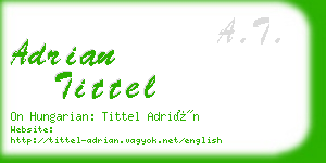 adrian tittel business card